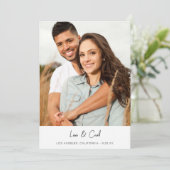 MODパラ フォト ヴァーティカル セーブ・ザ・デート 招待状 (スタンド正面)