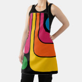 Mod 1970s Retro Style Geometric Design エプロン (インサイチュ)