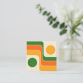 Mod 1970s Retro Style Geometric Design エンクロージャーカード (スタンド正面)