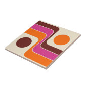 Mod 1970s Retro Style Geometric Design タイル (側面)