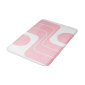 Mod 1970s Retro Style Geometric Design バスマット (アングル)