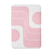 Mod 1970s Retro Style Geometric Design バスマット (正面縦)
