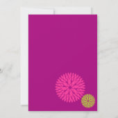 MOD BLOOMS - 結婚式、誕生日、またはその他の特別な行事 招待状 (裏面)