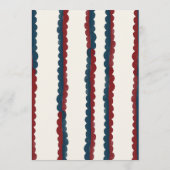 Mod Blue Deep Red Photo Class of 2026 Graduation 案内状 (裏面)