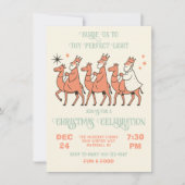 Mod Religious 3 Kings Wise men Christmas 招待状 (正面)