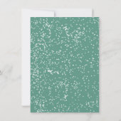 Mod Retro Santa's Sleigh ride Christmas Party 招待状 (裏面)