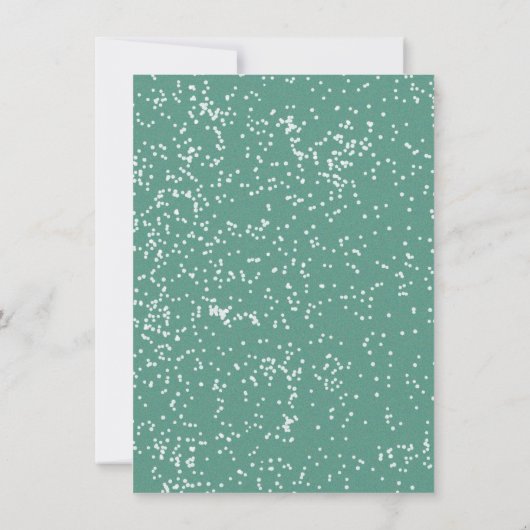 Mod Retro Santa's Sleigh ride Christmas Party 招待状 (裏面)