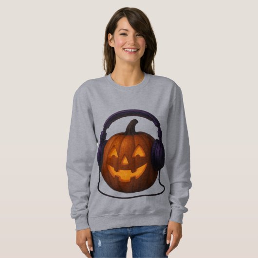 Moda cozy y divertida para introvertidas スウェットシャツ (正面フル)