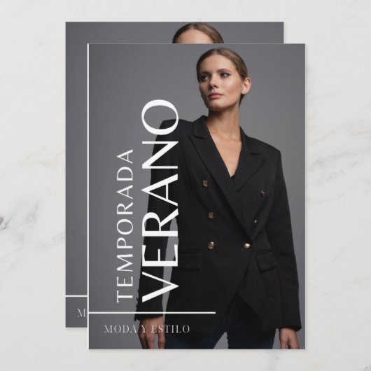 Moda diseño 招待状 (正面/裏面)