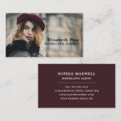 Model、フランスのModeling Agency、Model Agent 名刺 (正面/裏面)