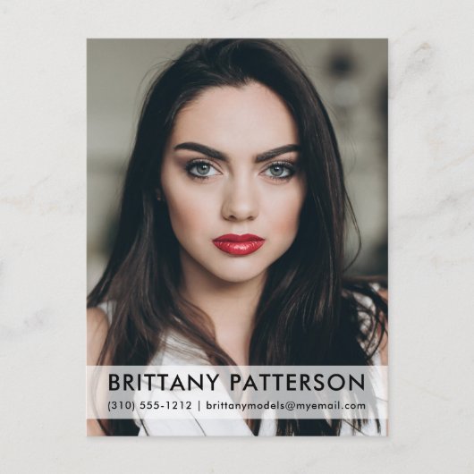 Model Actor 1 Photo CompカードポストカードWht ポストカード (正面)