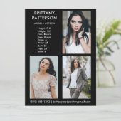 Model Actor 3 Photo Proコンポジットカード 招待状 (スタンド正面)