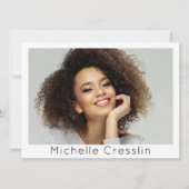 Model Actor 4 Photo Two Sided Cardテンプレート 招待状 (正面)