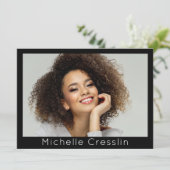 Model Actor 4 Photo Two Sided Cardテンプレート 招待状 (スタンド正面)