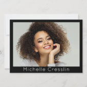 Model Actor 4 Photo Two Sided Cardテンプレート 招待状 (正面)