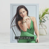 Model Actor 5.5x7.5 Pro Comp/Zed Card 7写真 招待状 (スタンド正面)