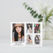 Model Actor 5 Photo Comp Card白はがき ポストカード (スタンド正面)