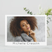 Model Actor 5 Photo Two Sided Comp Cardテンプレート 招待状 (スタンド正面)