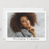 Model Actor 5 Photo Two Sided Comp Cardテンプレート 招待状 (正面)