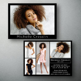 Model Actor 5 Photo Two Sided Comp Cardテンプレート 招待状