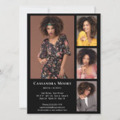 Model Actor 5 Photo Two Sided Pro複合カード 招待状 (裏面)