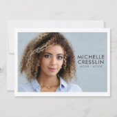 Model Actor 5x7 Comp Zed Card 3フォトバック 招待状 (正面)