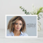 Model Actor 5x7 Comp Zed Card 3フォトバック 招待状 (スタンド正面)