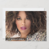 Model Actor 6 Photo Two Sided Comp Cardテンプレート 招待状 (正面)