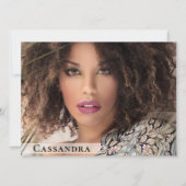 Model Actor 6 Photo Two Sided Comp Cardテンプレート 招待状 (正面)