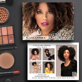 Model Actor 6 Photo Two Sided Comp Cardテンプレート 招待状