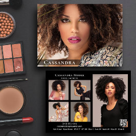 Model Actor 6 Photo Two Sided Comp Cardテンプレート 招待状