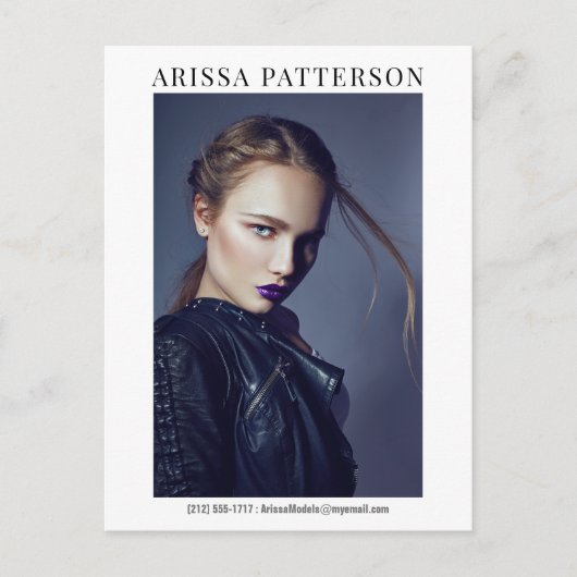 Model Actor Comp Card 6フォト両面 ポストカード (正面)