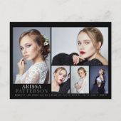 Model Actor Comp Card 6フォト両面 ポストカード (裏面)