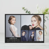 Model Actor Comp Card 6 Photo 5.5x7.5 招待状 (スタンド正面)