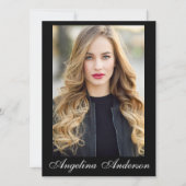 Model Actor Comp Card Blk - 4フォトバック – スクリプト (正面)