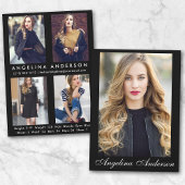 Model Actor Comp Card Blk - 4フォトバック – スクリプト