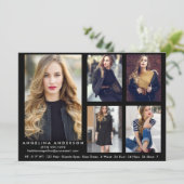 Model Actor Comp Card Blk - 5枚 (スタンド正面)