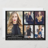 Model Actor Comp Card Blk - 5枚 (正面)