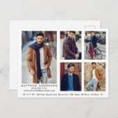 Model Actor Comp Card Wht 5フォトポストカード ポストカード (正面/裏面)