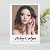 Model Actor Comp CardZedカード。Sedカード 招待状 (スタンド正面)