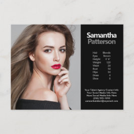 Model Actor Comp PostCard 1写真テンプレート ポストカード