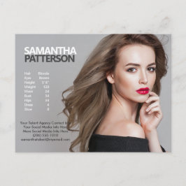 Model Actor Comp PostCard 1写真テンプレート ポストカード