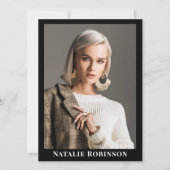 Model Actor Composite Cardテンプレート5 Photo 招待状 (正面)