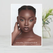 Model Actor Modeling Comp Card 4 Photo QR Code 招待状 (スタンド正面)