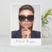 Model Actor Modeling Comp Card 5フォトスクリプト 招待状 (スタンド正面)