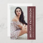 Model Actor Photo Compカード錆び付きストライプはがき ポストカード (正面/裏面)