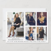 Model Actor Photo Pro Comp Card - 5フォトバックW (裏面)