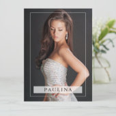 Model Actor Pro 5.5x7.5コンポジションゼットカード7写真 招待状 (スタンド正面)