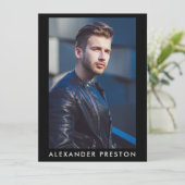 Model Actor Pro Compカードオス5フォトブラック 招待状 (スタンド正面)