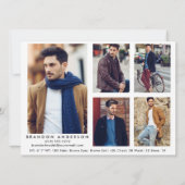 Model Actor Pro Comp Card 5フォトバックホワイト (裏面)